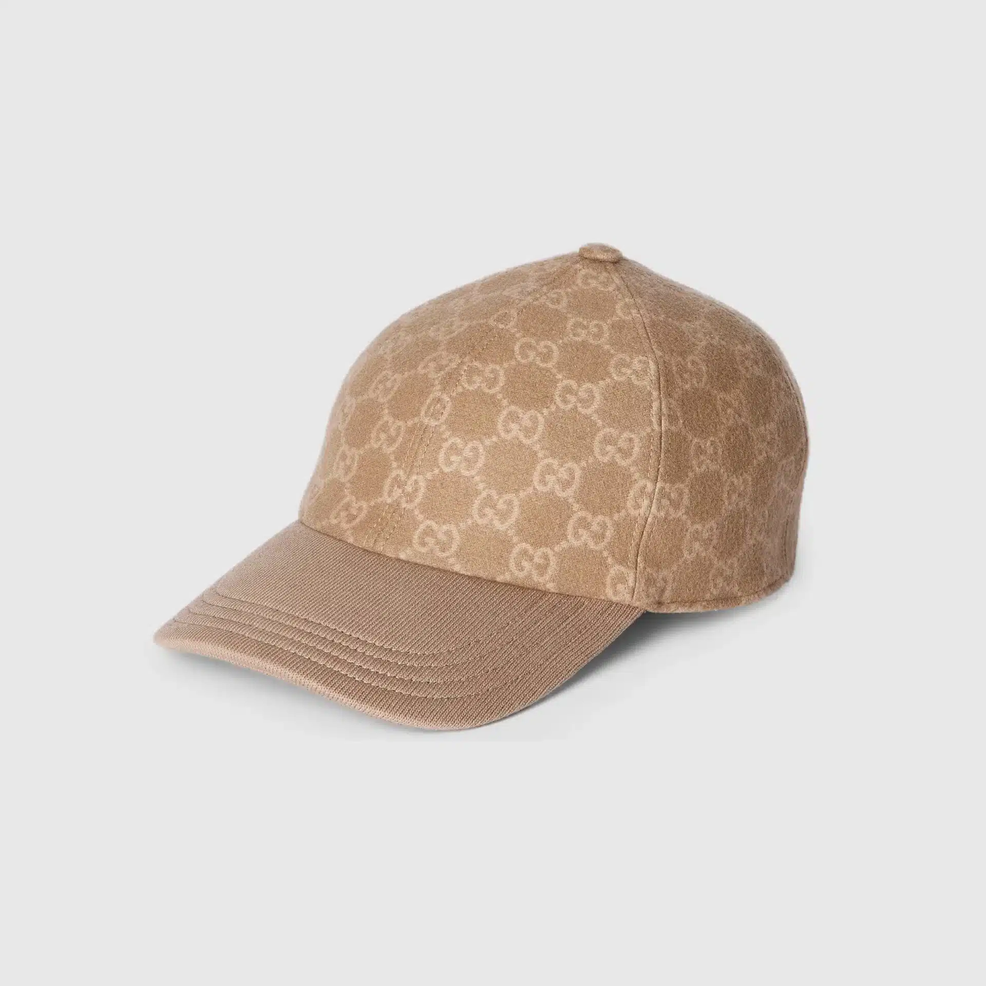 Casquette baseball Tissu maille GG beige marron clair Gucci-influensse