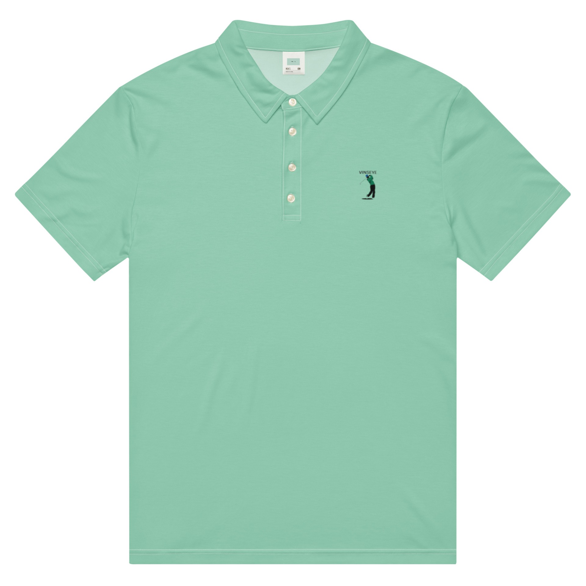 Polo cintré homme Street golfer Vista blue Vinseye-influensse