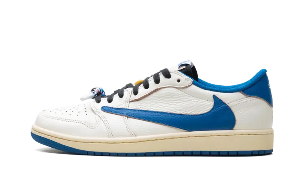 Air Jordan 1 Low OG Fragment Travis Scott White Blue-influensse