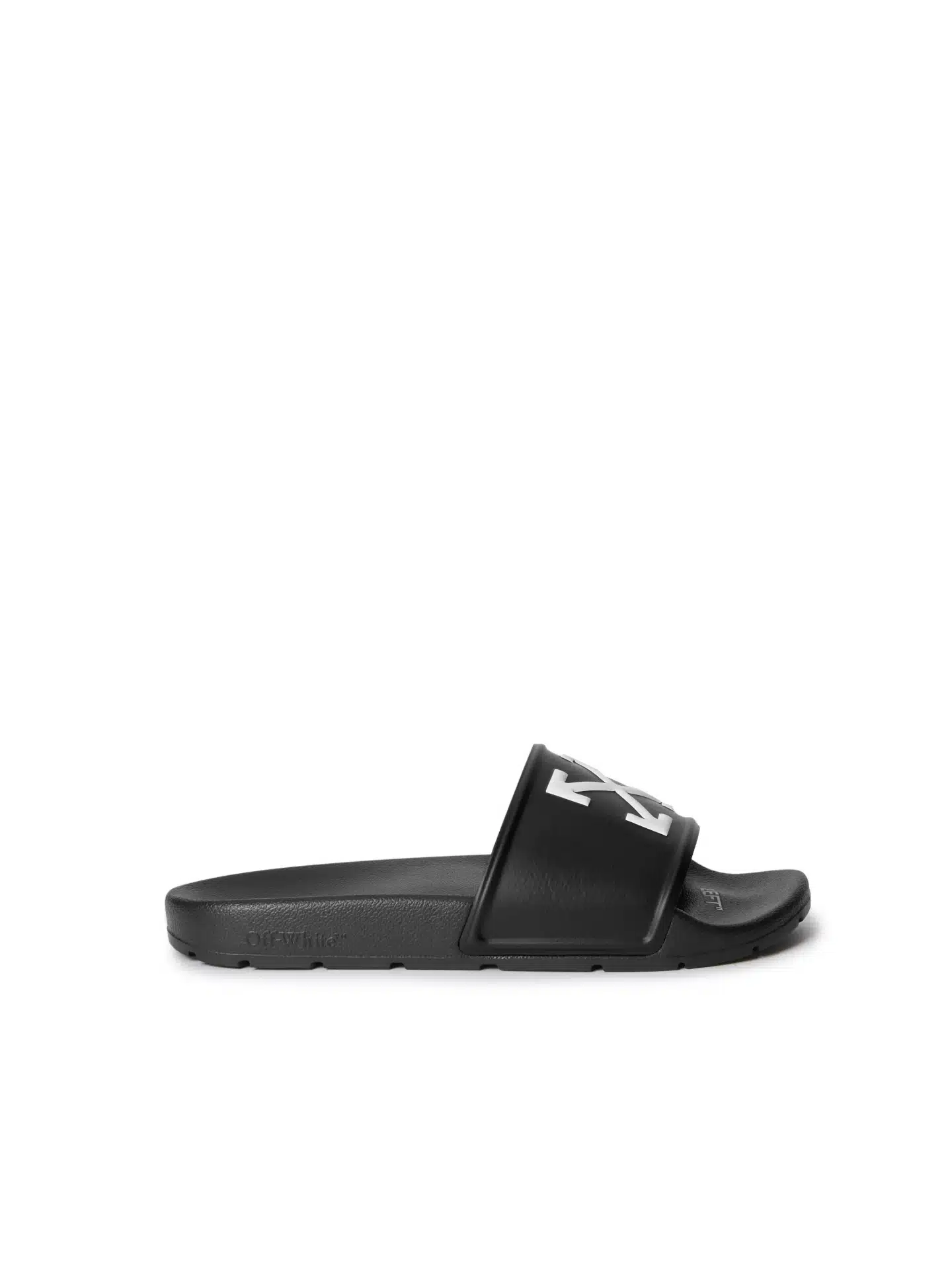 Claquettes Arrow Slider noir blanc Off-White-influensse
