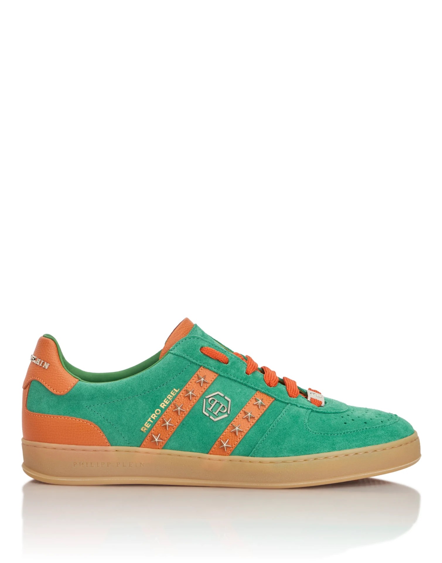 Sneakers Low top Retro Rebel daim cuir vert Philipp Plein-influensse