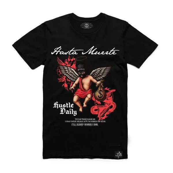 T-shirt Tatouage MM ombré noir Hastamuerte-influensse