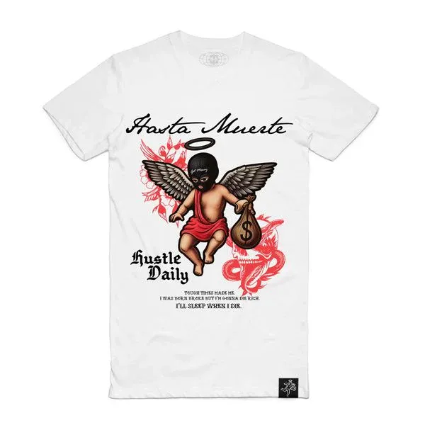 T-shirt Tatouage MM ombré blanc Hastamuerte-influensse