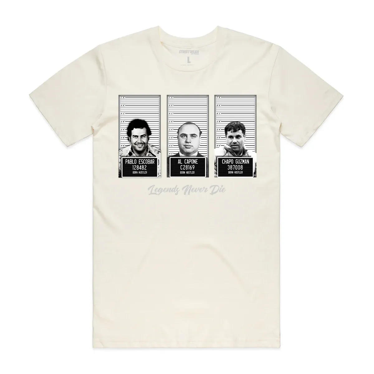 T-shirt Mugshot Legends Naturel-influensse
