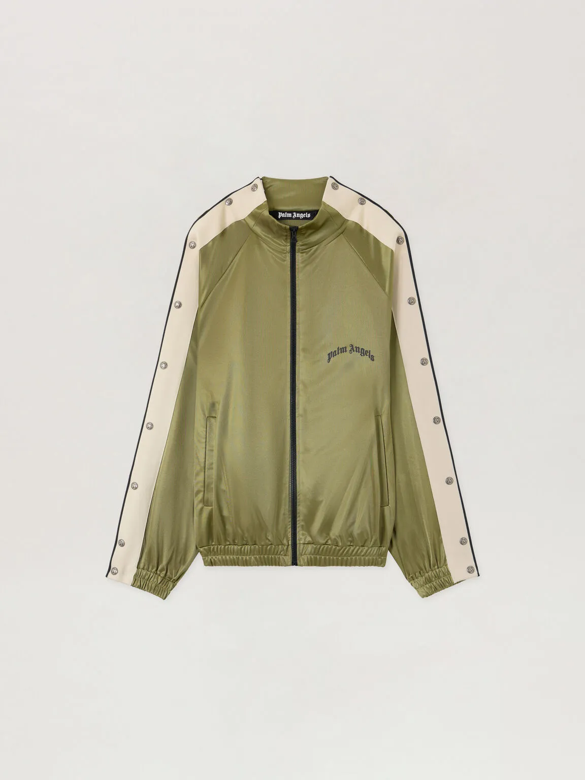 Survêtement logo incurvé vert militaire Palm Angels-influensse
