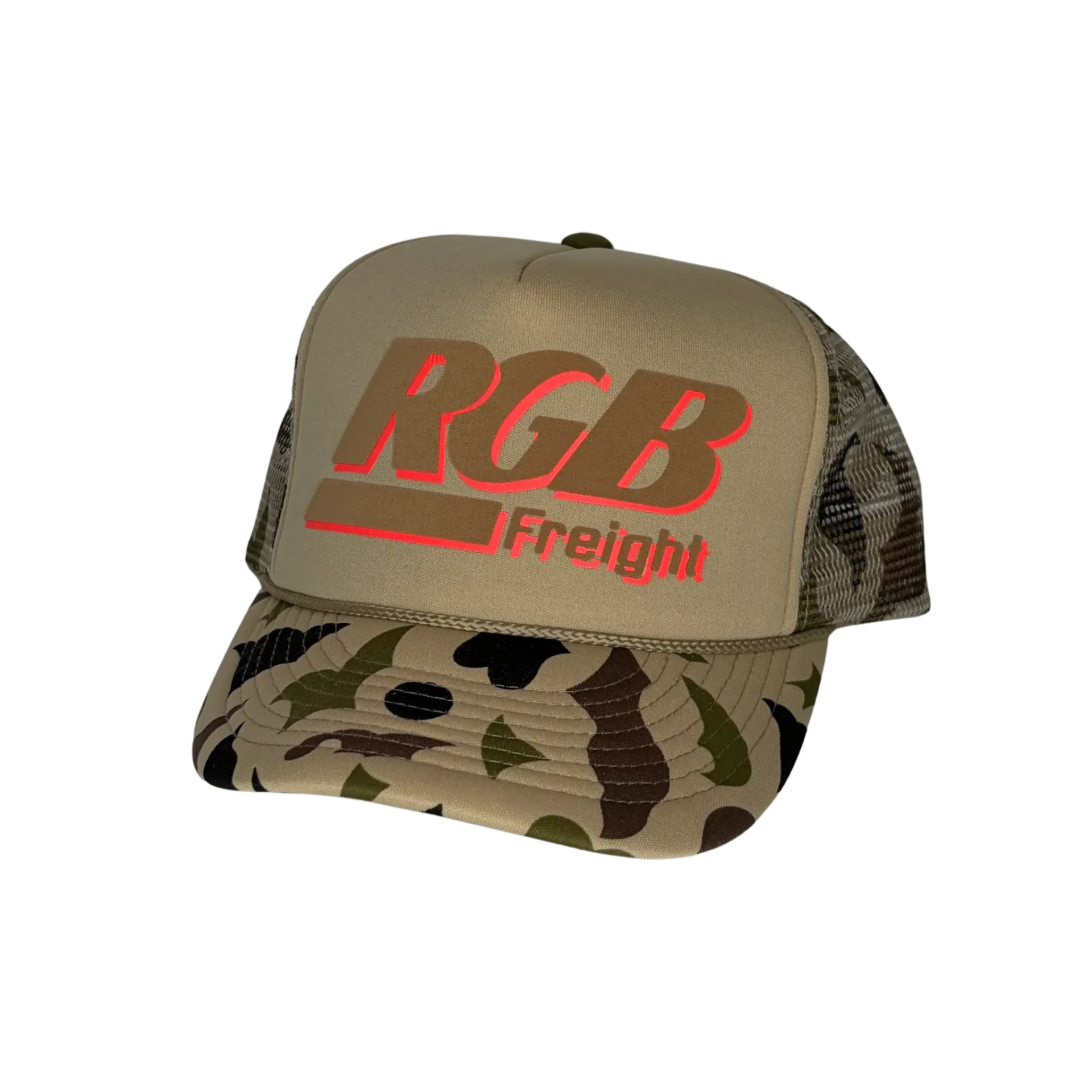 Casquette trucker Fret RVB réfléchissant camo militaire RGB-influensse