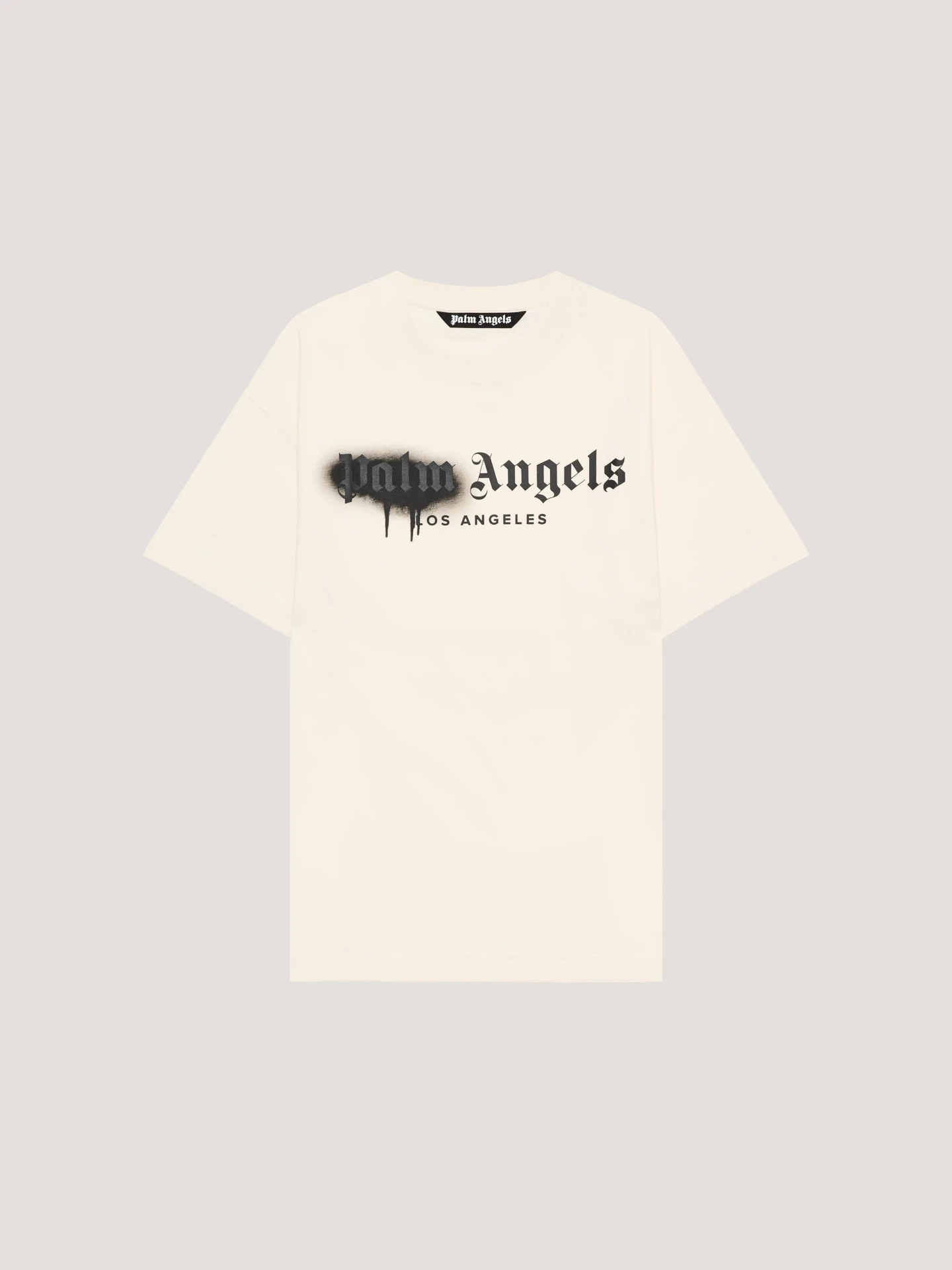 T-shirt Spray City Los Angeles blanc cassé noir Palm Angels-influensse