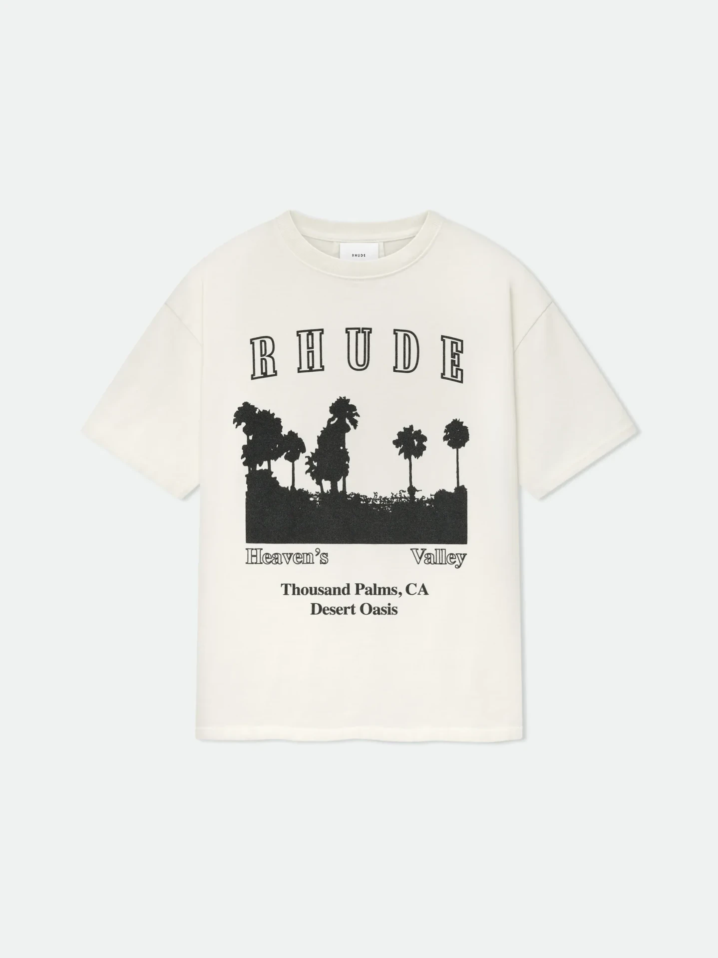 T-shirt Mille palmiers blanc Rhude-influensse