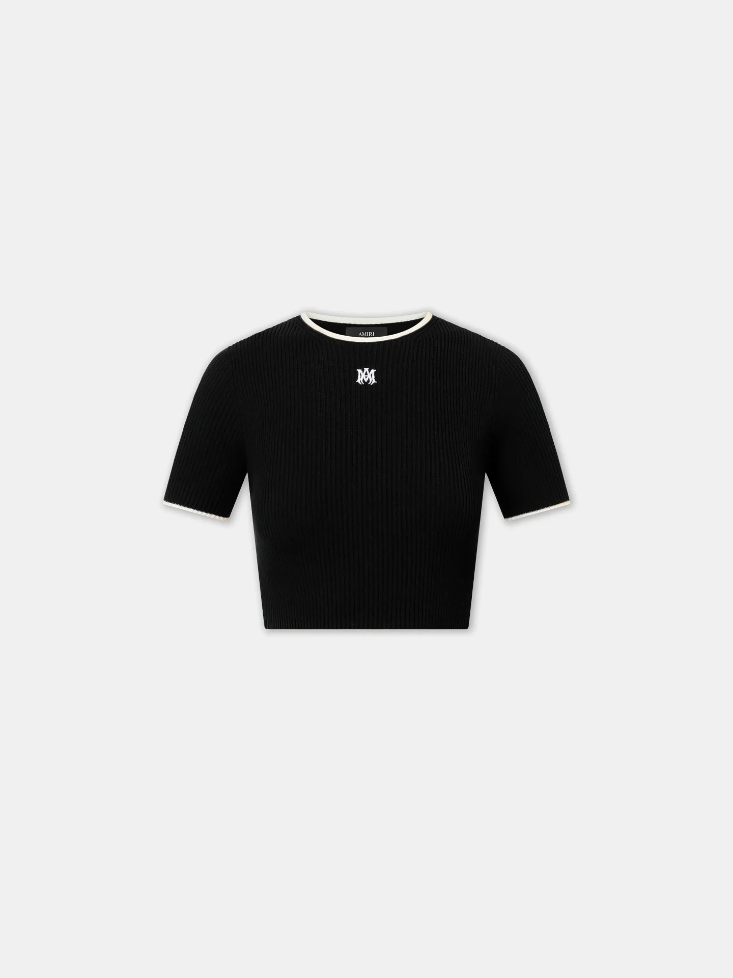 T-shirt de luxe MA Baby maille noir Amiri-influensse