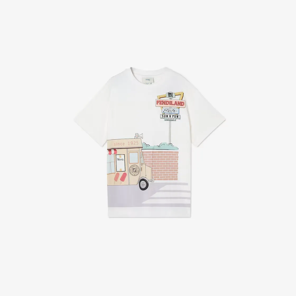 T-shirt Enfant FENDILAND coton blanc-influensse