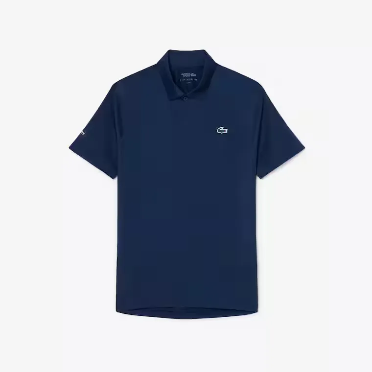 Polo MC On Court bleu nuit Lacoste Tennis x Novak Djokovic-influensse