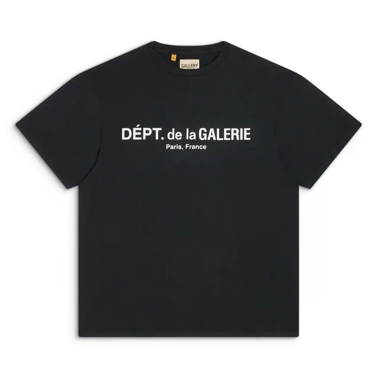 Tee-shirt de luxe French logo noir délavé Gallery Dept.-influensse
