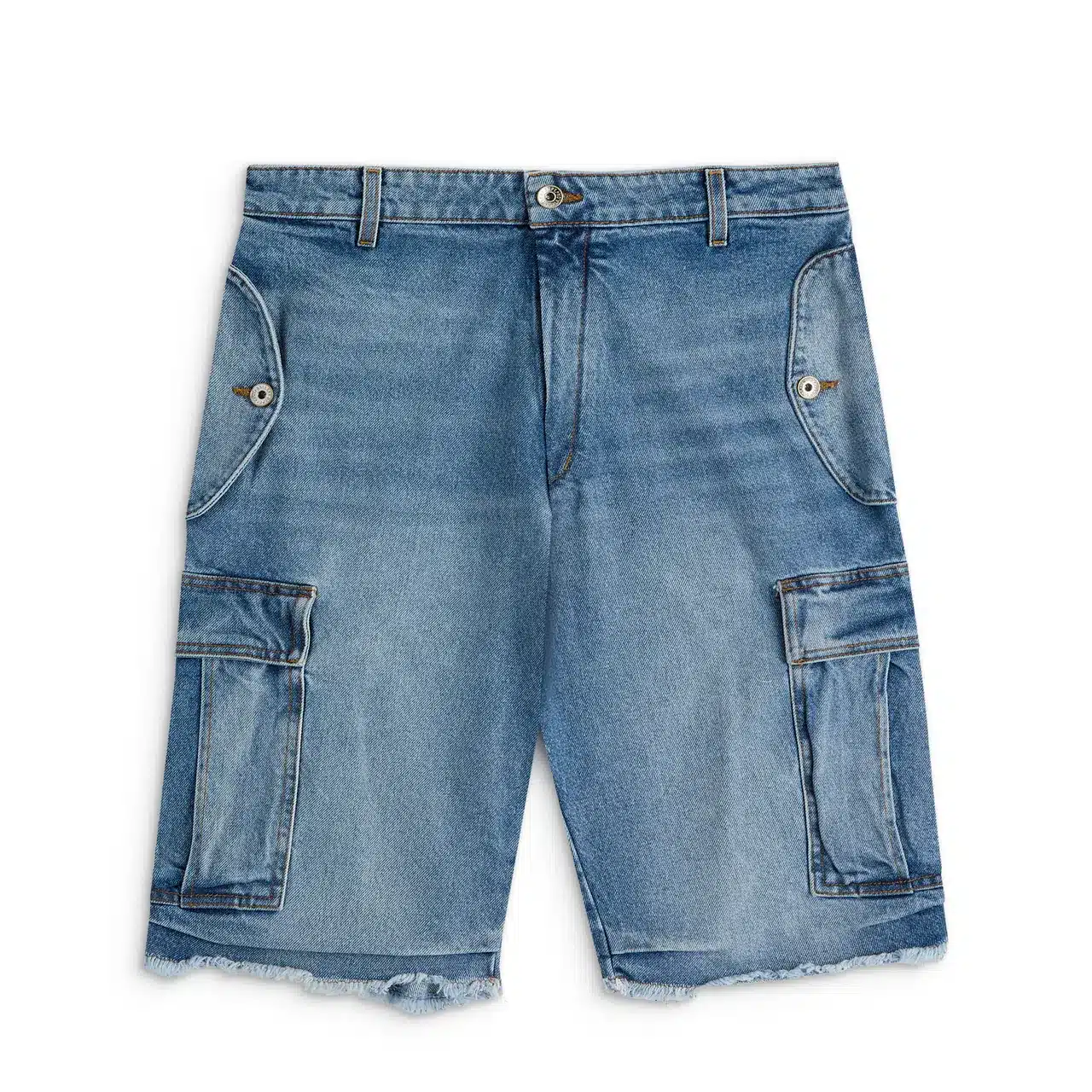 Short denim Theo cargo indigo délavé Gallery Dept.-influensse