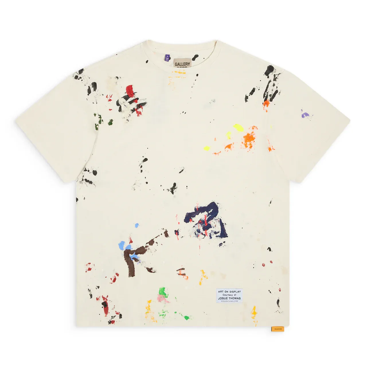 Tee-shirt de luxe Art on display crème lavée Gallery Dept.-influensse