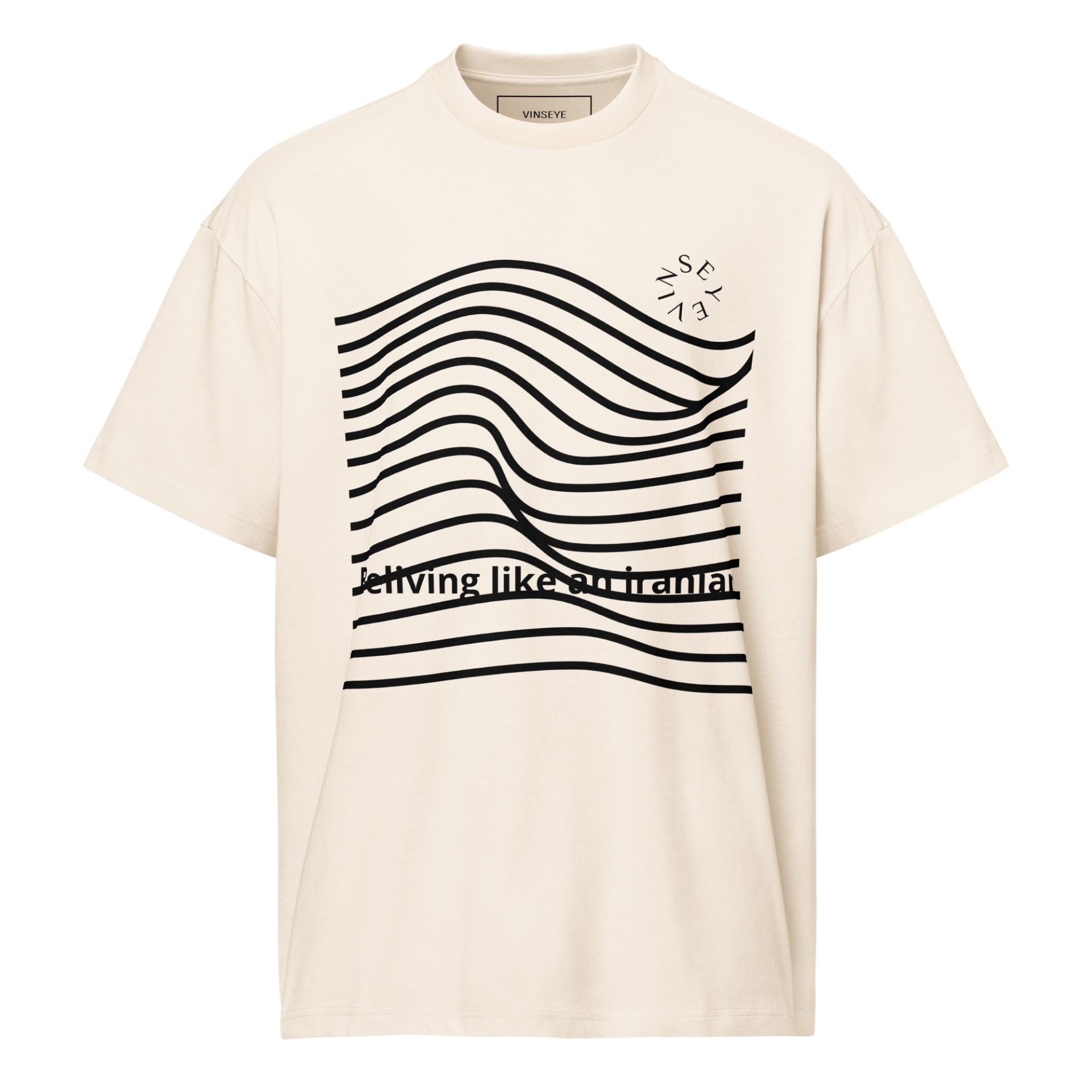Tee-shirt Beliving Iranian blanc vintage Vinseye-influensse