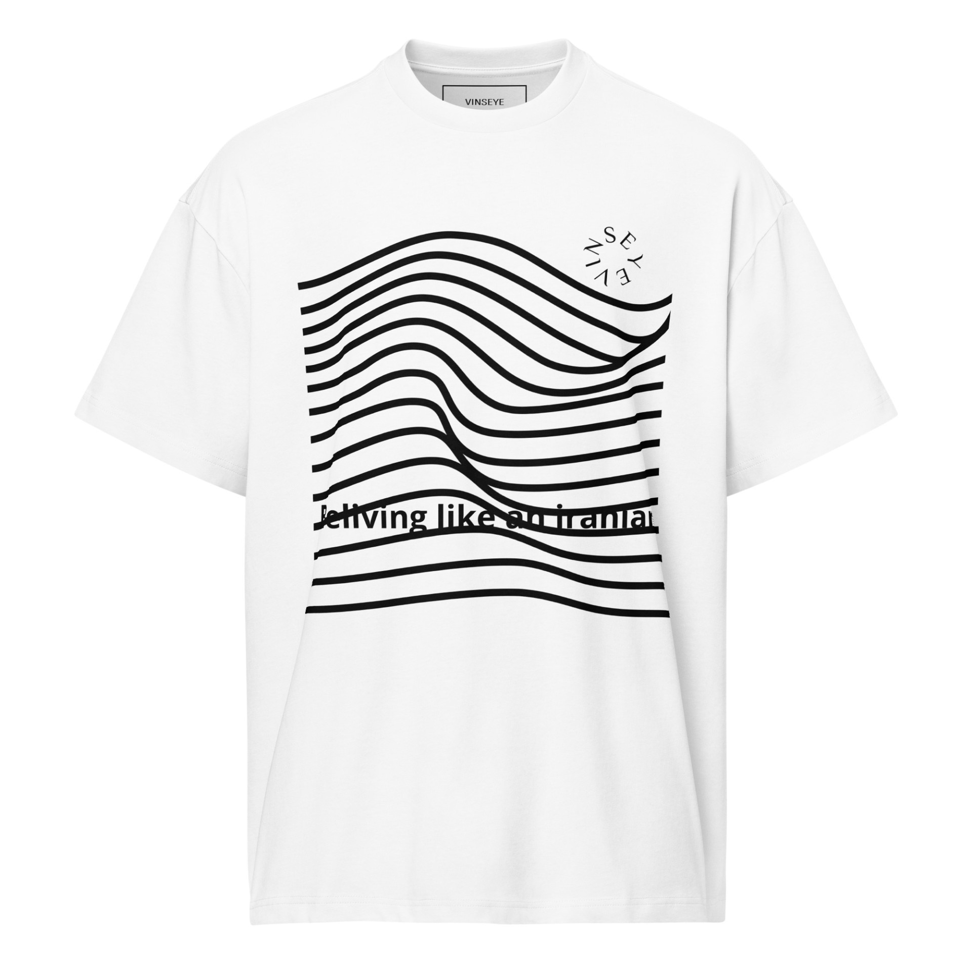 Tee-shirt Beliving Iranian blanc Vinseye-influensse