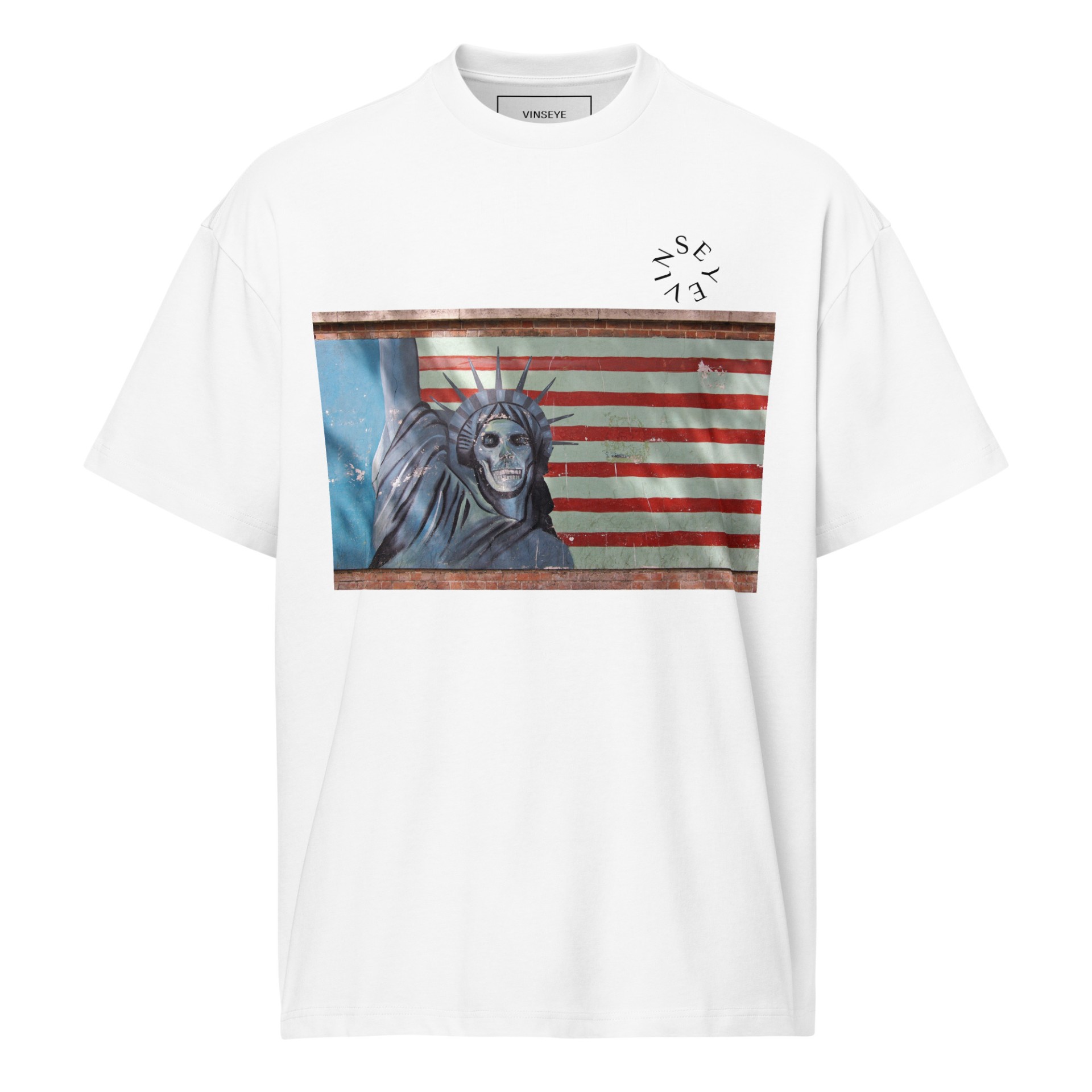 Tee-shirt Determined Iranian blanc Vinseye-influensse