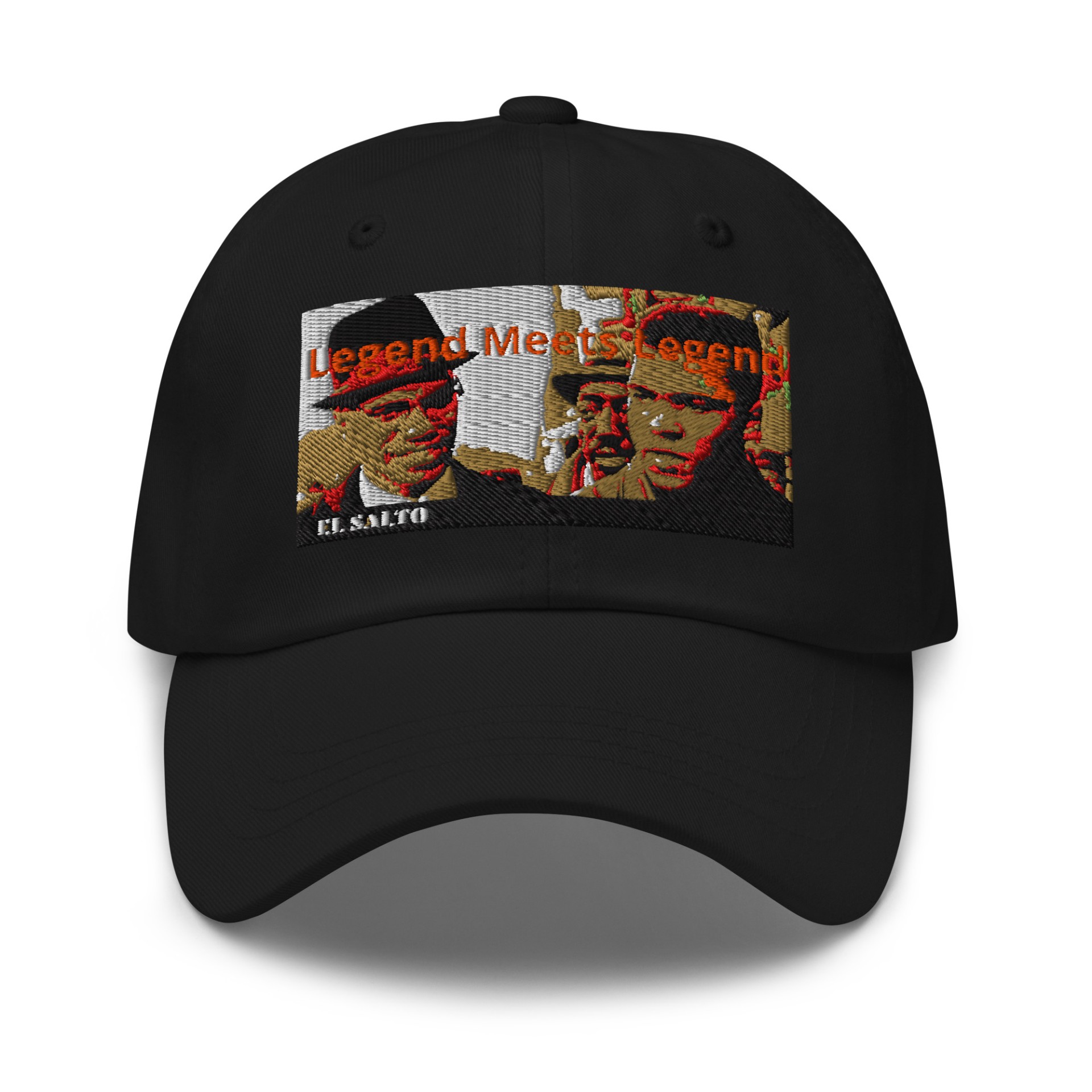 Casquette brodée Legend Meets noir Vinseye-influensse