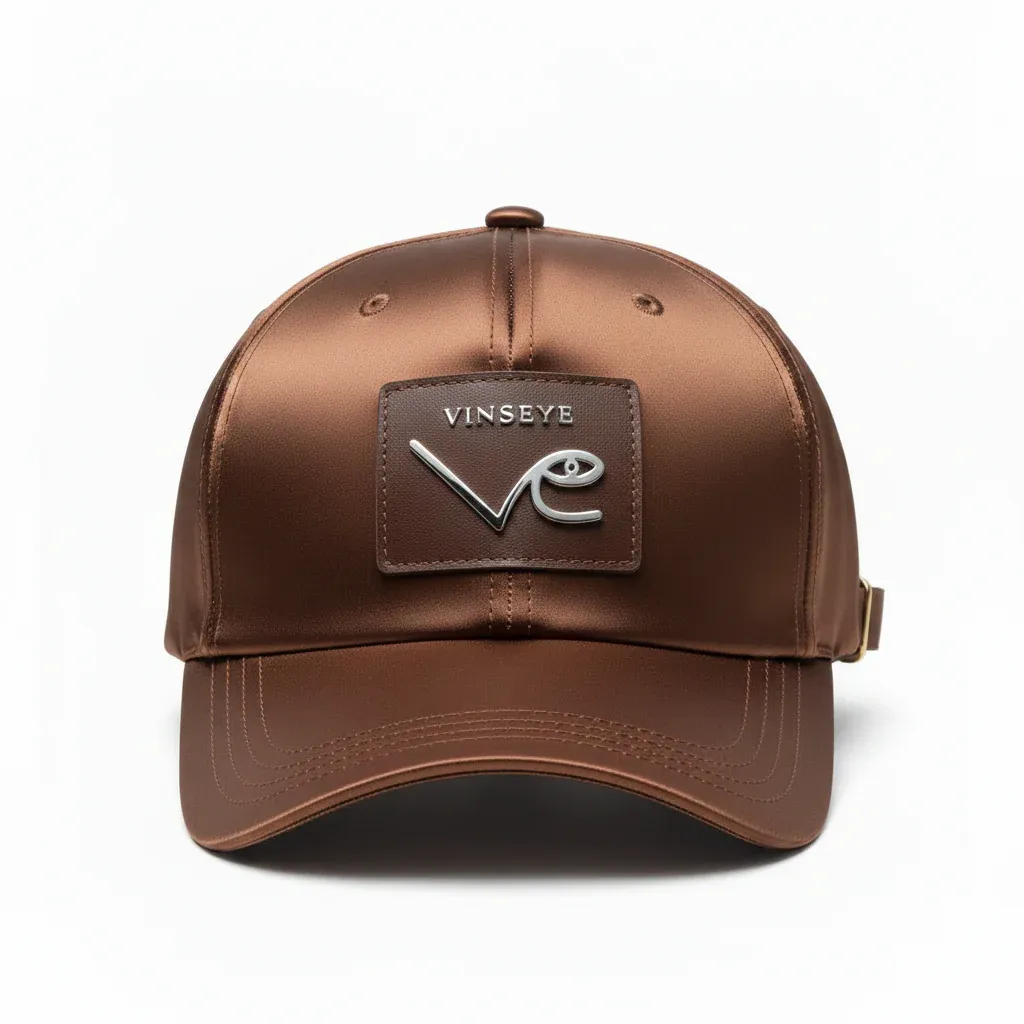 Casquette Soie Streetwear Luxe marron Vinseye-influensse