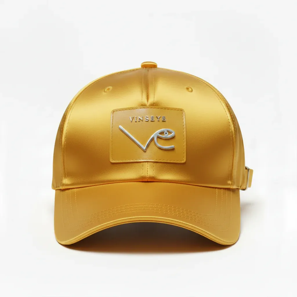 Casquette Soie Streetwear Luxe jaune Vinseye-influensse