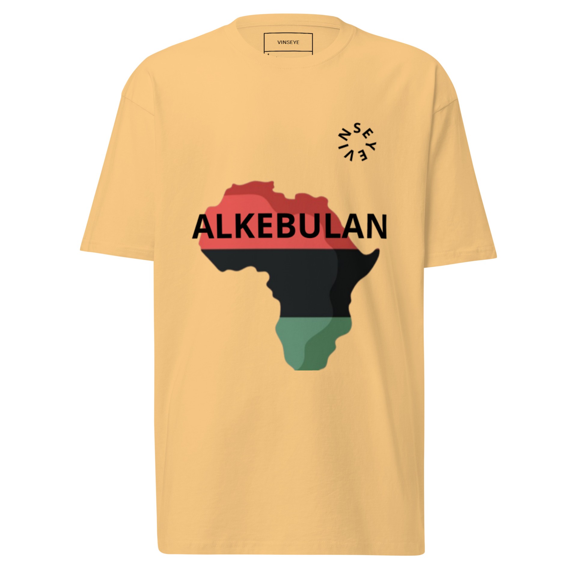 Tee homme épais Alkebulan vintage gold Vinseye-influensse
