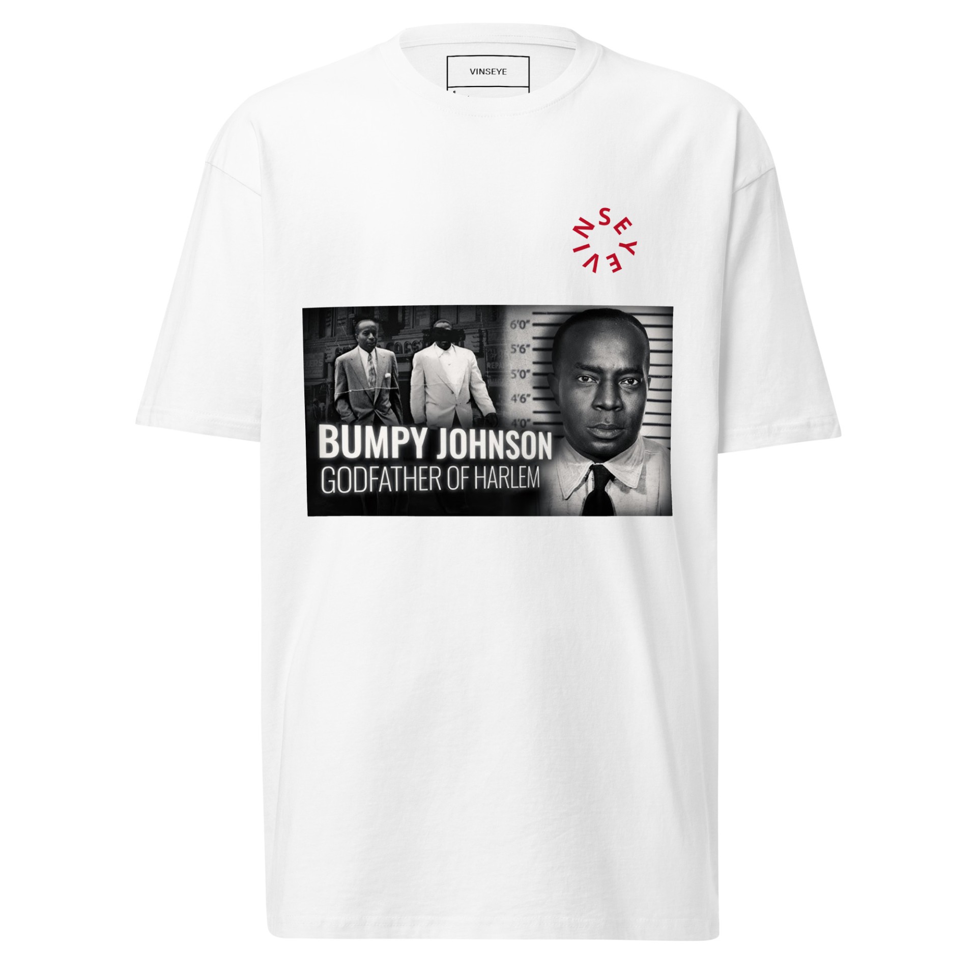Tee homme épais God Father blanc Vinseye-influensse