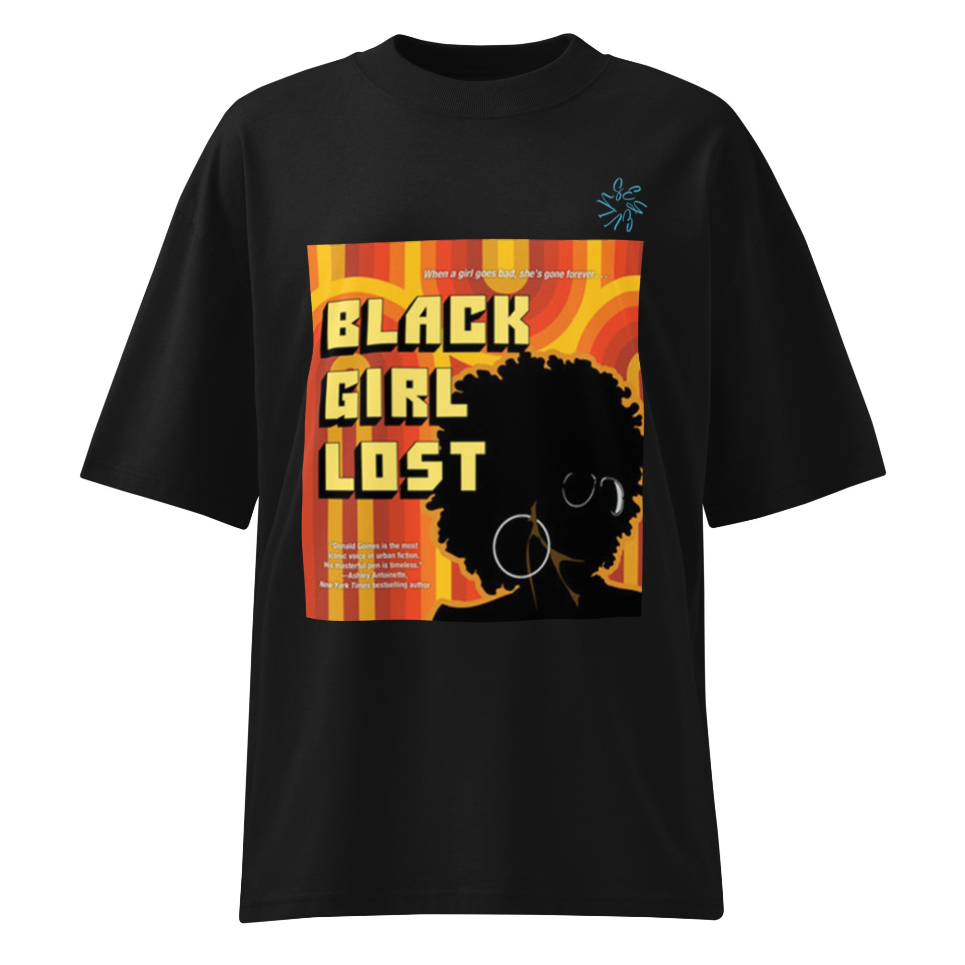 T-shirt Femme oversized BGL noir Vinseye-influensse