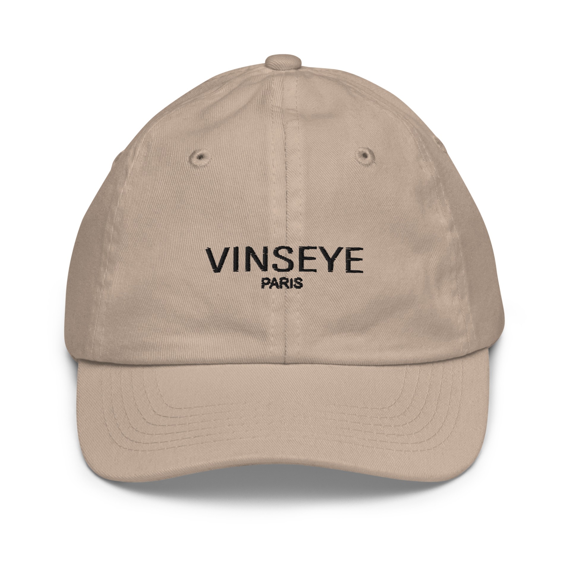 Casquette baseball adolescent logo Khaki Vinseye Paris-influensse