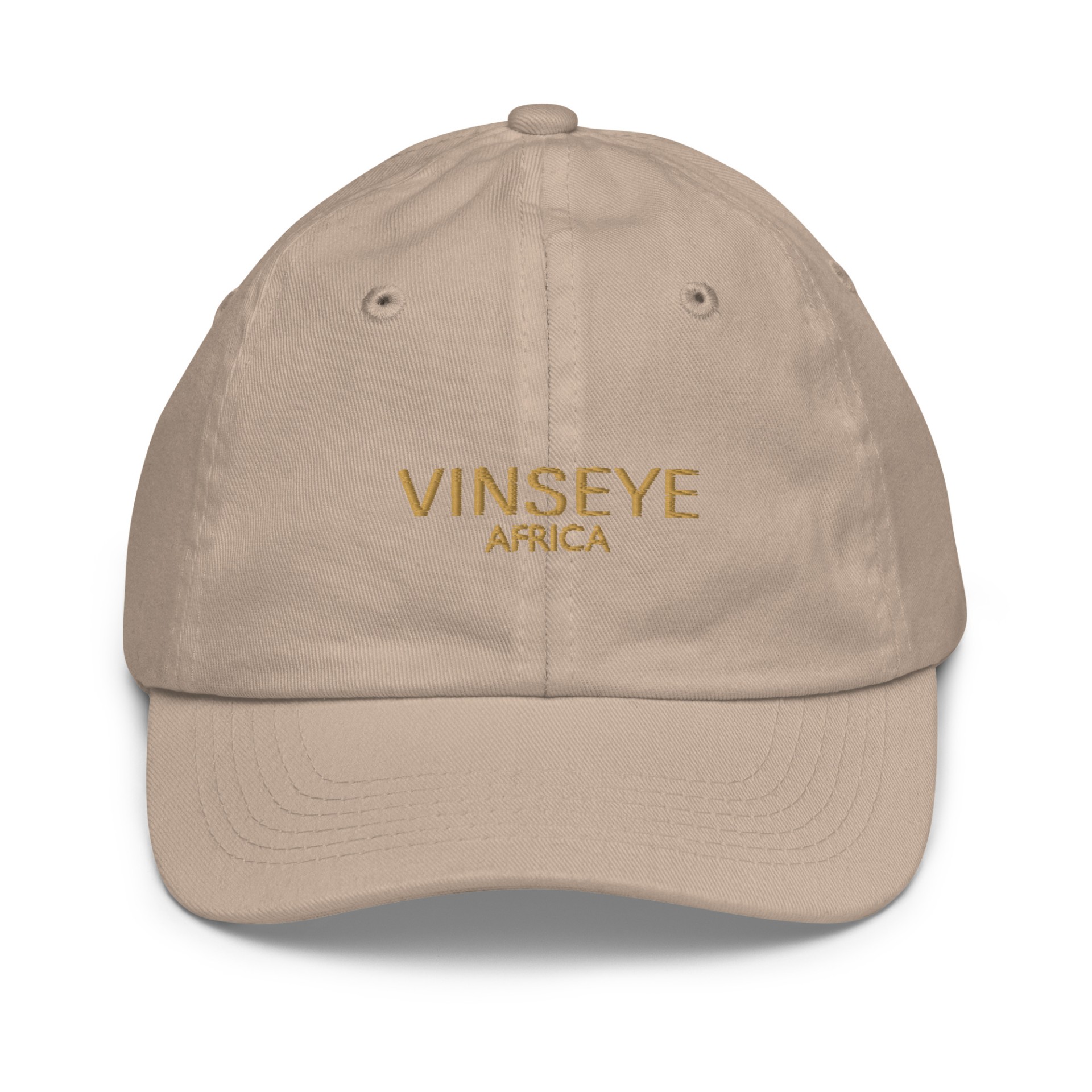 Casquette baseball adolescent logo Khaki Vinseye Africa-influensse