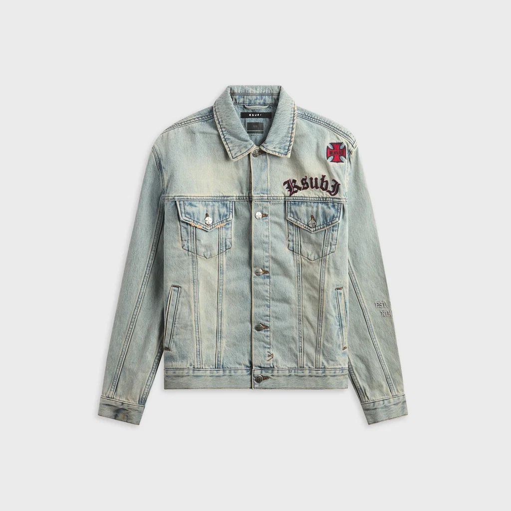 Veste Denim Oh G Seattle bleu clair Ksubi-influensse