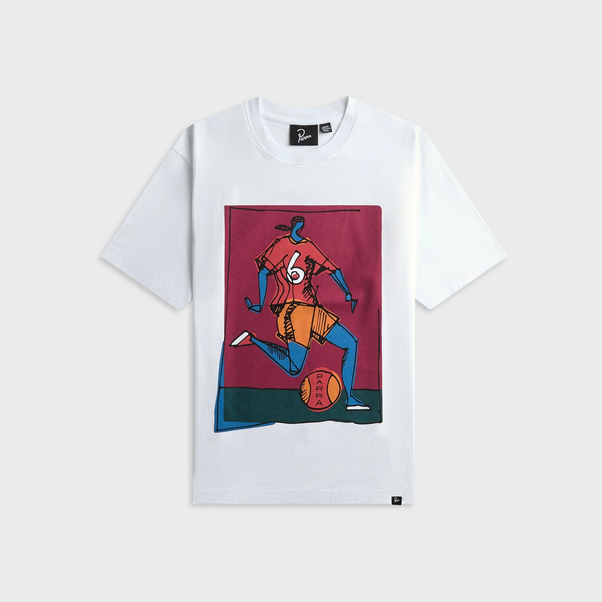 T-shirt Parra Kicked around blanc Kith-influensse