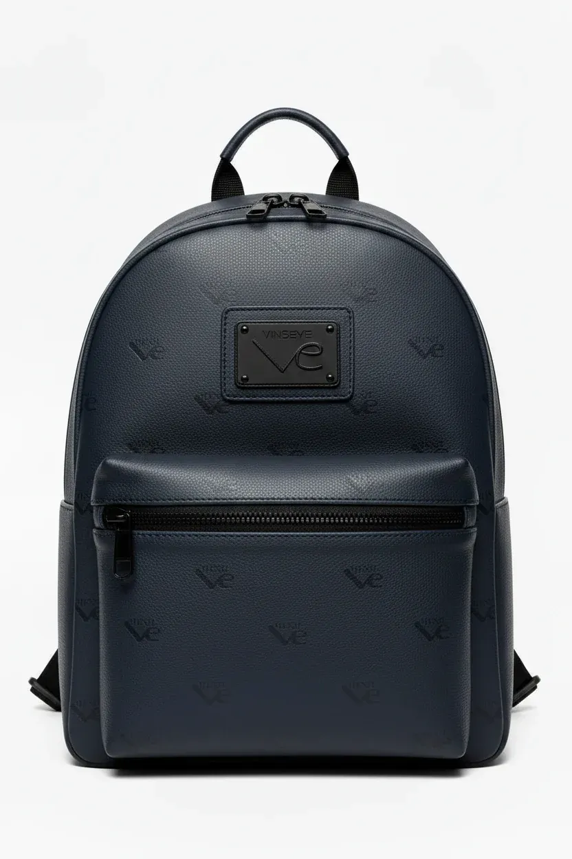 Sac à dos Évasion Monogram Cuir Bleu Marine Vinseye-influensse