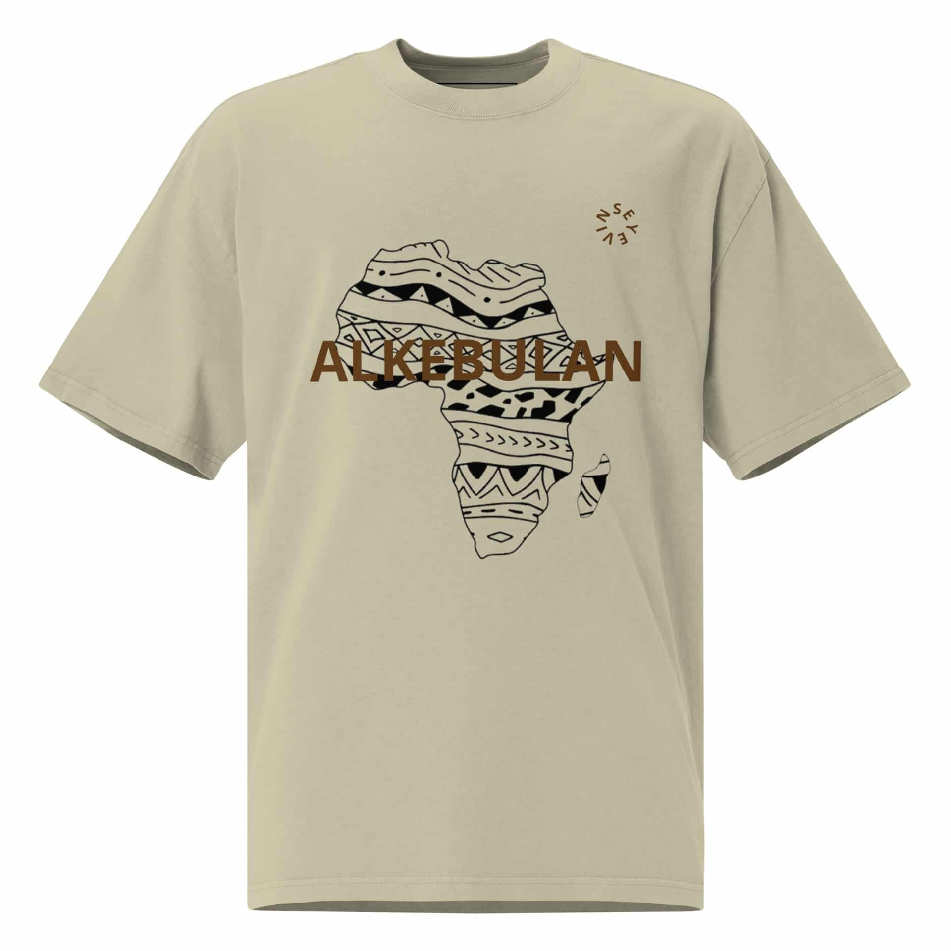 T-shirt Oversized Age Of Aquarius Faded eucalyptus Vinseye-influensse