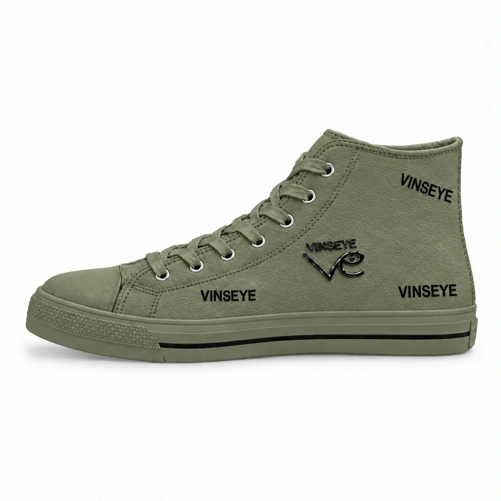 Sneaker High Top Insoumi cuir grainé finch Vinseye-influensse