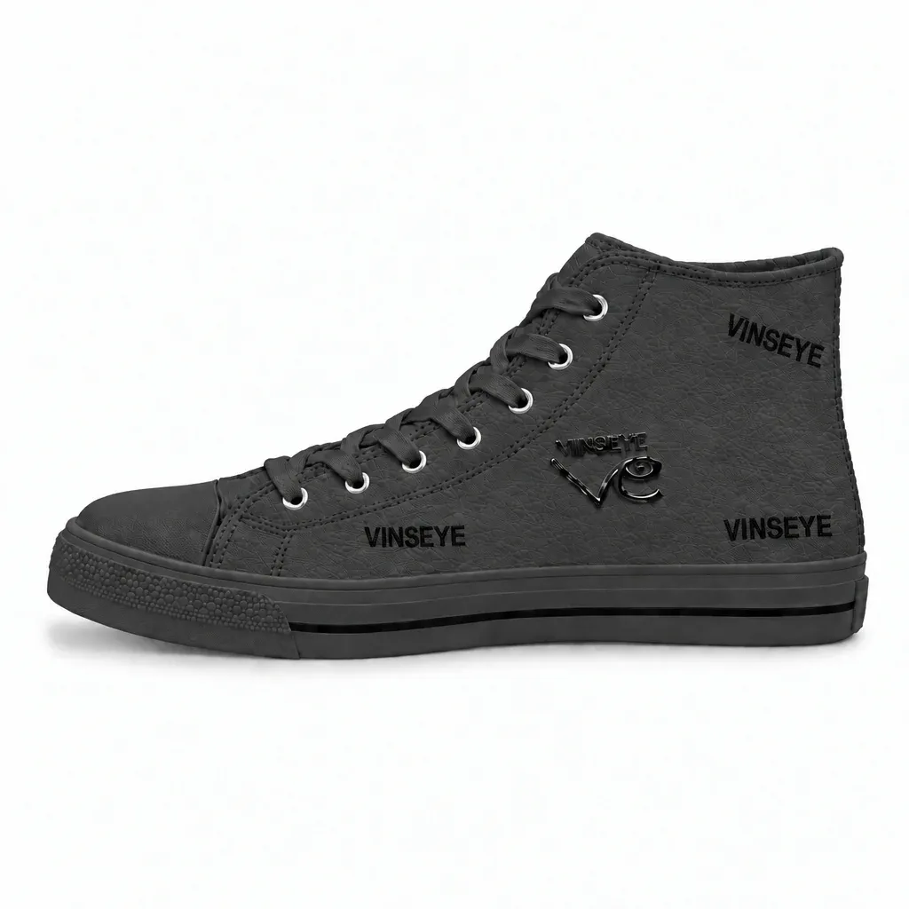 Sneaker High Top Insoumi cuir grainé eclipse Vinseye-influensse