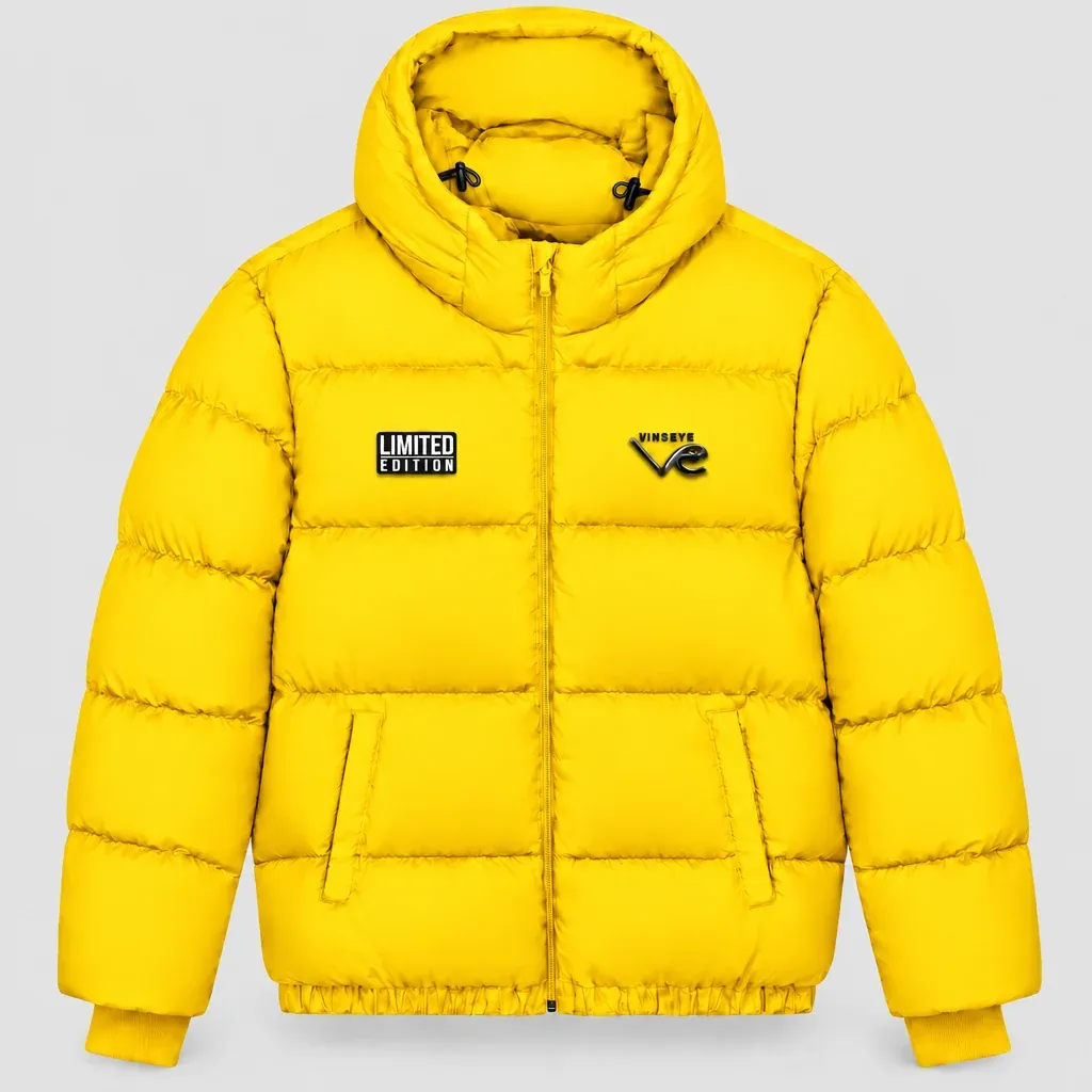 Doudoune à capuche Puffer LTD jaune vif Vinseye-influensse