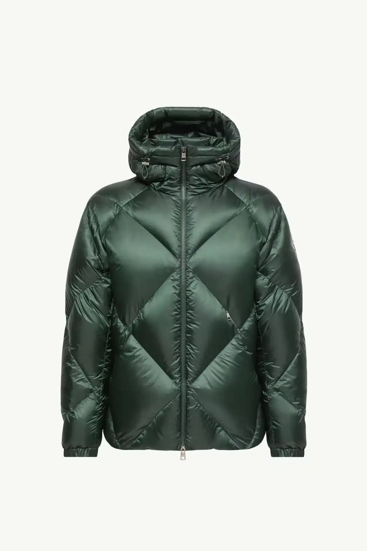 Doudoune à capuche Valclaire losanges vert foncé Moncler-influensse
