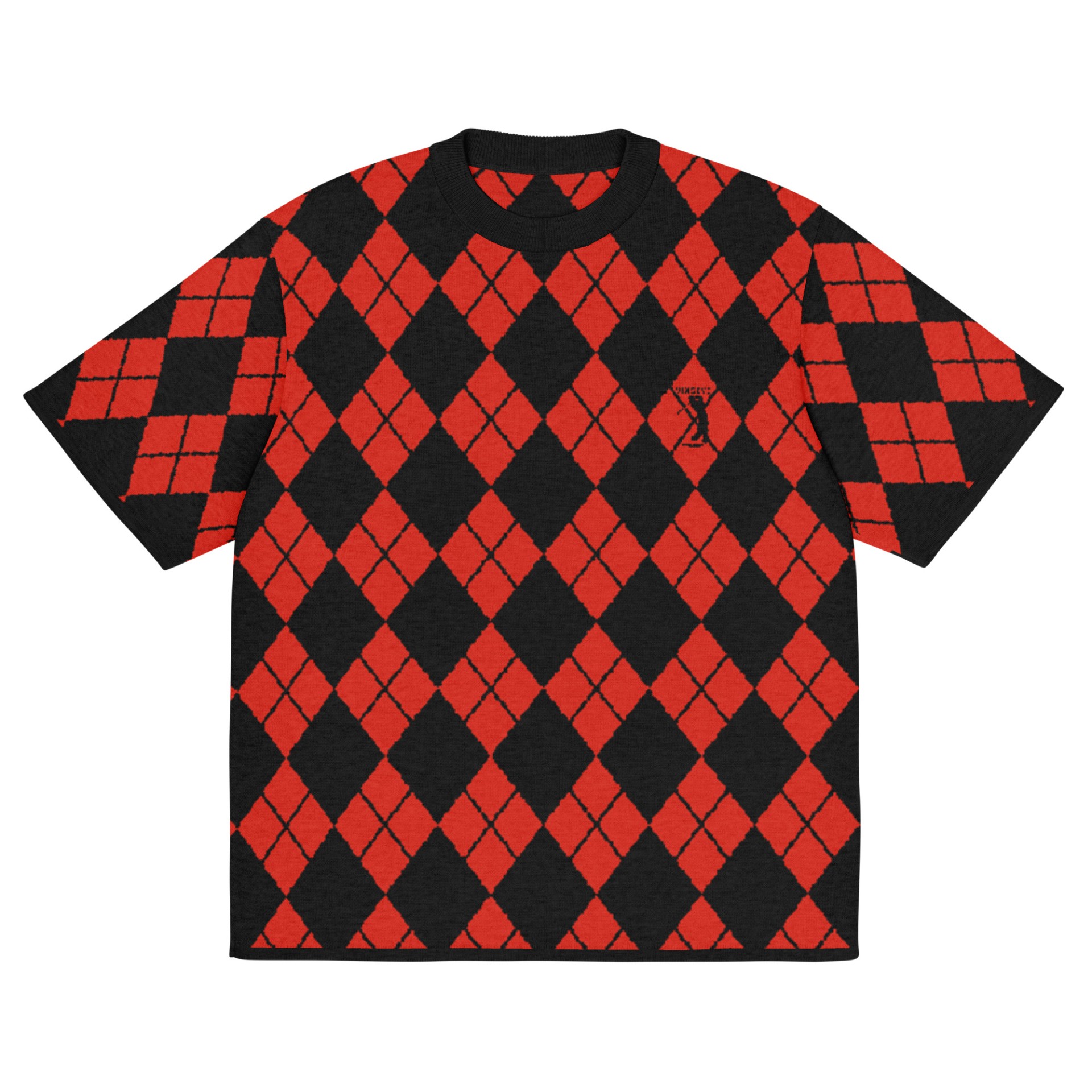 Tee tricot classic street Golfer noir chili Vinseye-influensse