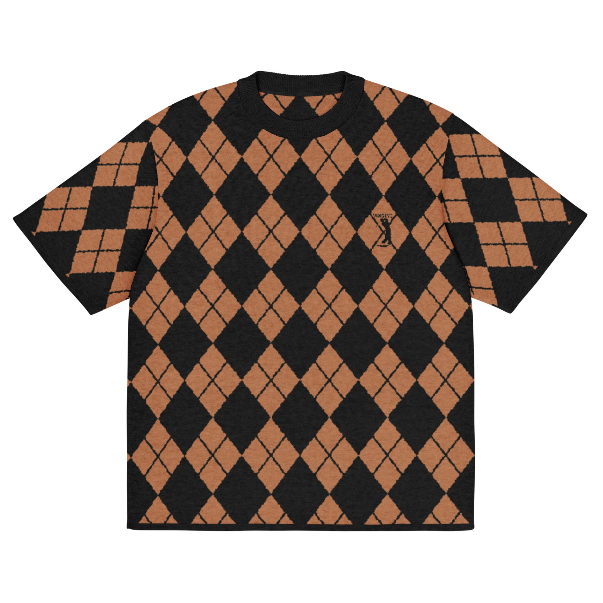 Tee tricot classic street Golfer noir rouille Vinseye-influensse