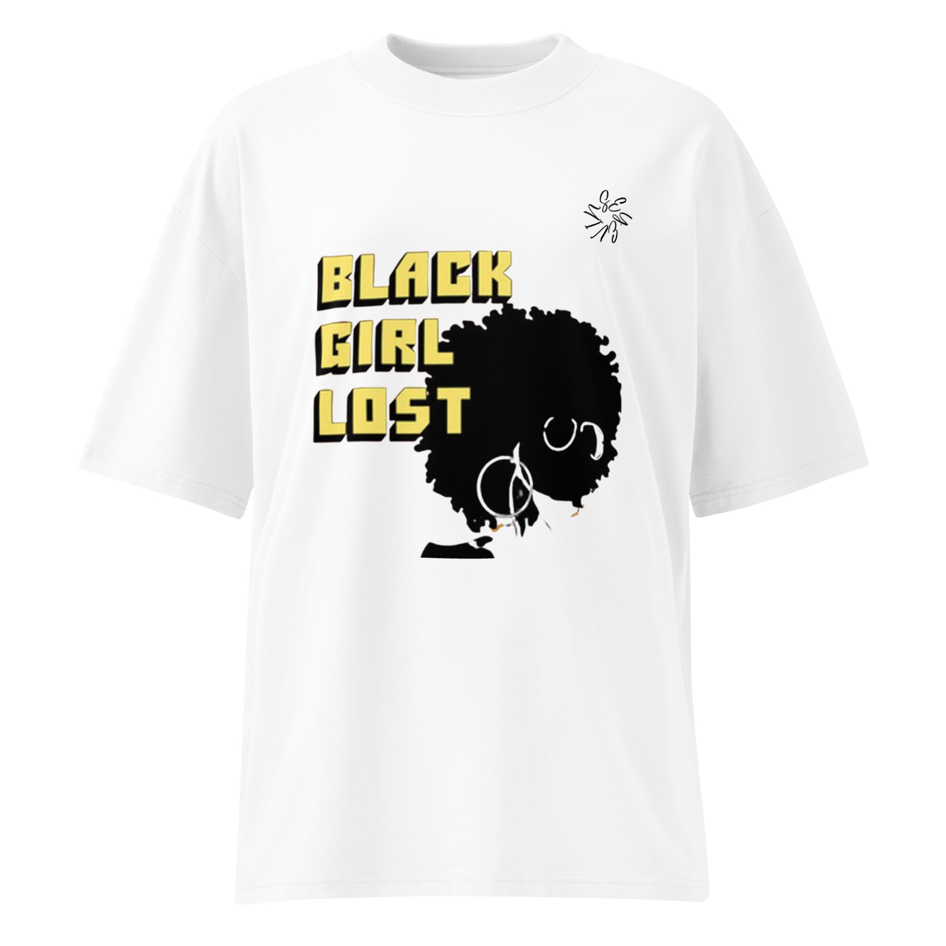 Tee streetwear luxe oversized BGL blanc Vinseye-influensse
