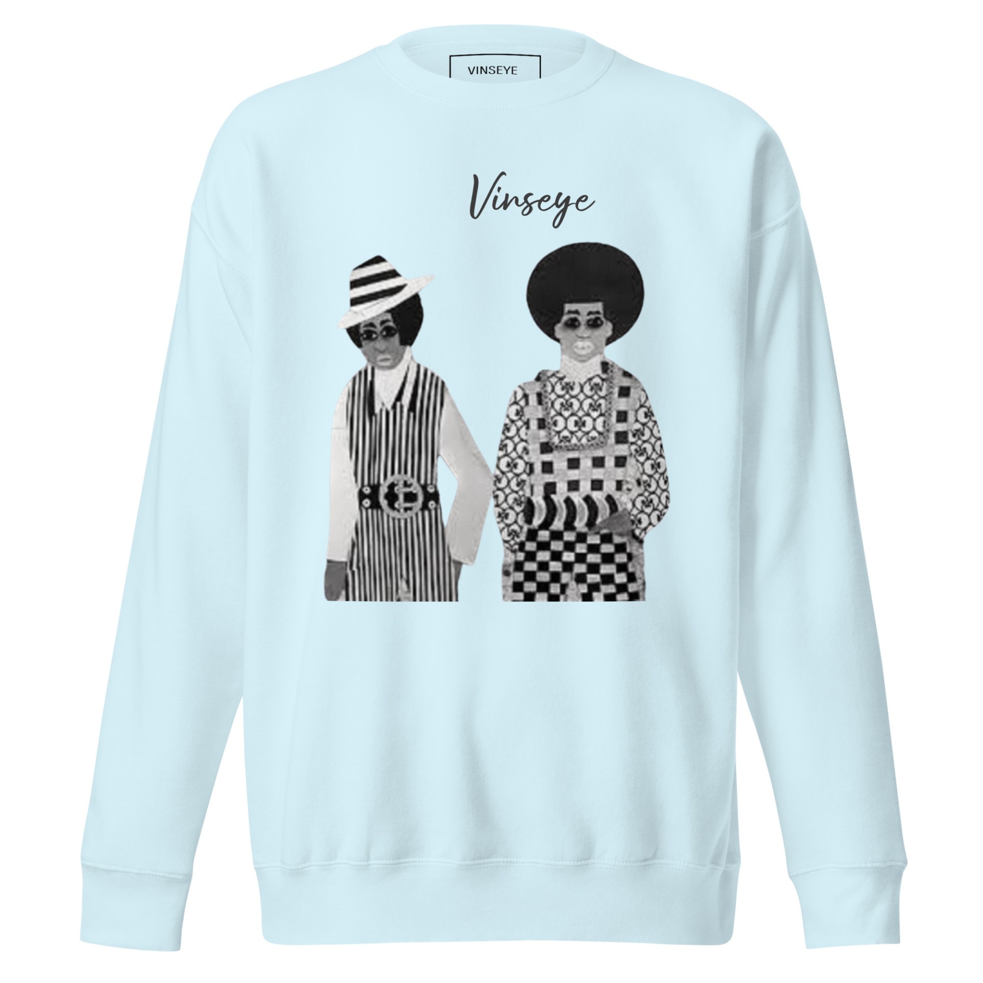 Sweat luxe premium Sapeur sky blue Vinseye-influensse