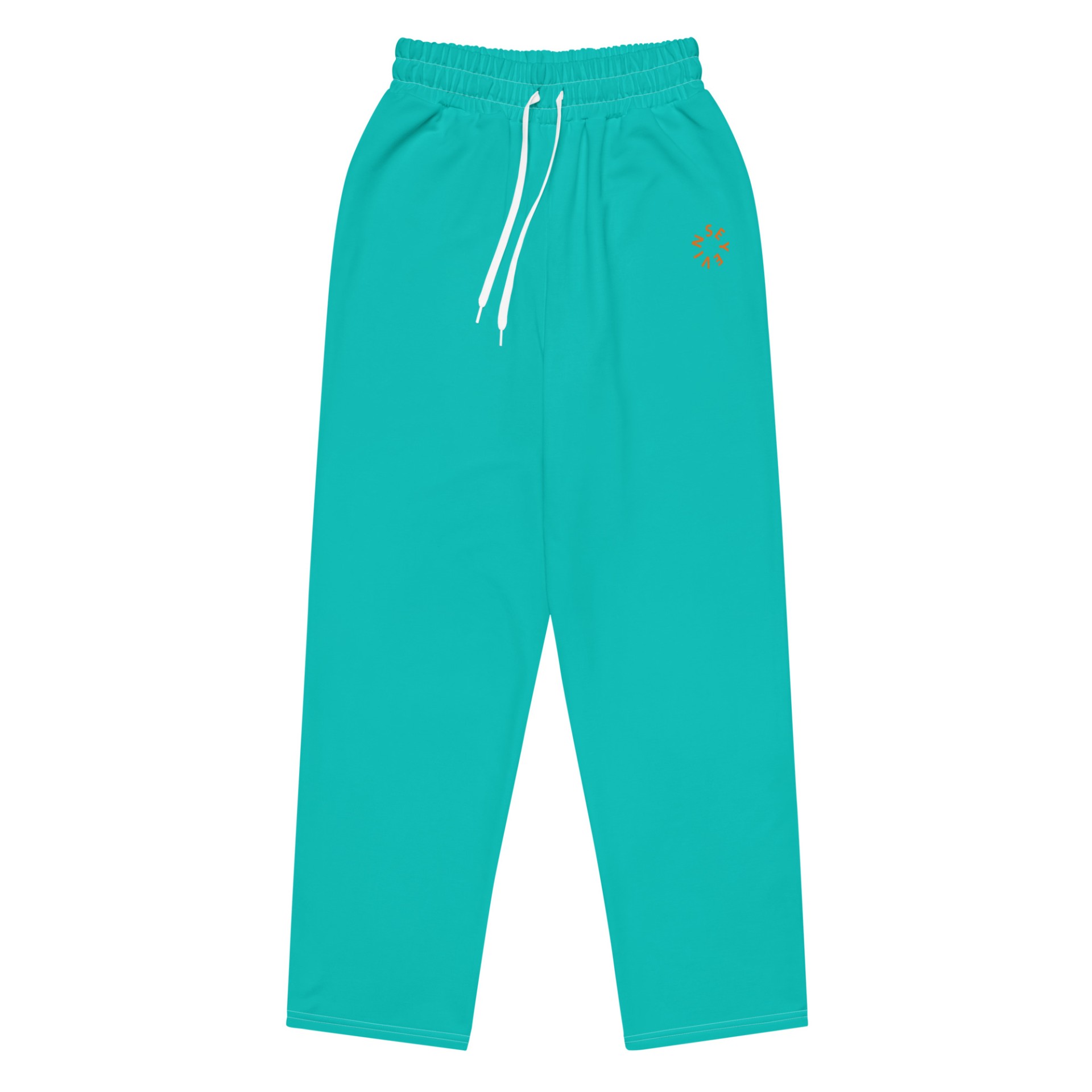 Pantalon survêtement large logo Circle iris bleu vinseye-influensse