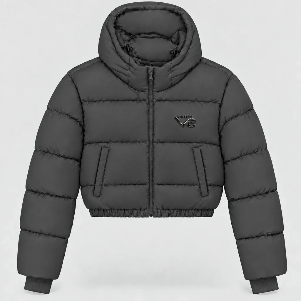Doudoune à capuche cropped Puffer LTD eclipse Vinseye-influensse