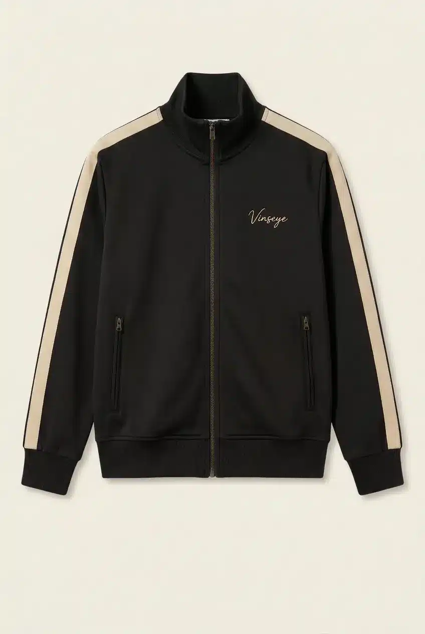 Ensemble survêtement luxe Signature noir beige Vinseye-influensse