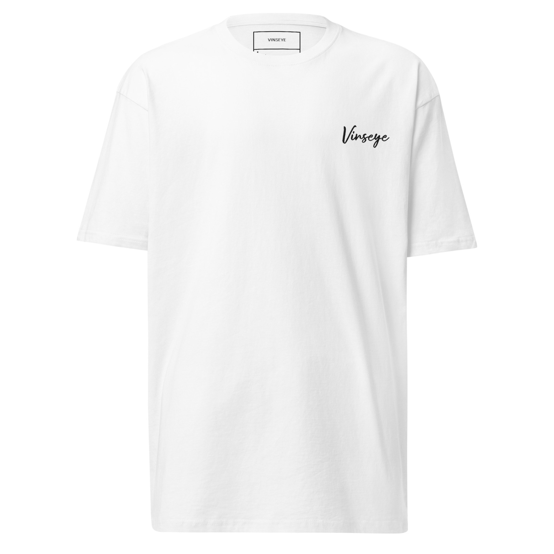Tee Homme luxe épais Freeman coton blanc Vinseye-influensse