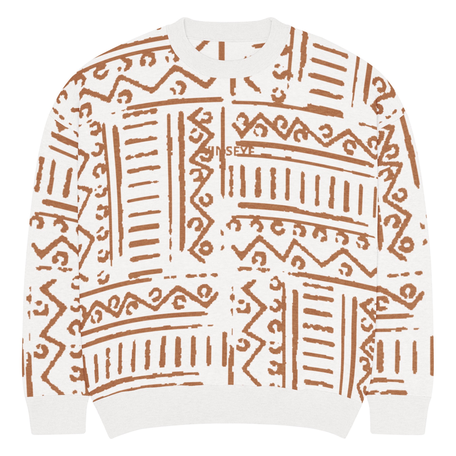 Pull tricot Afro Gom décoloré rouille Vinseye-influensse